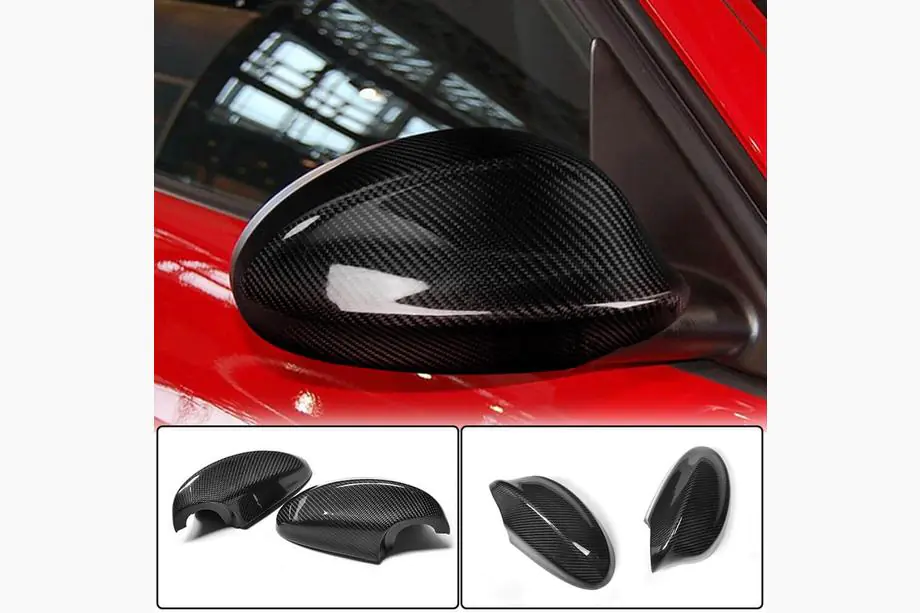 BMW 3-serie E90/E91 2005–2011 Spiegelkappen (voor 2006-2010, carbon) Image