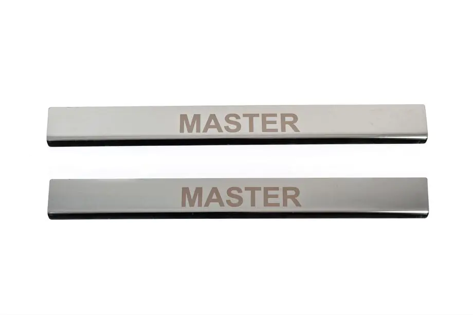 Renault Master 1998–2010 RVS dorpellijsten (2 stuks) Image
