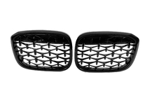 BMW X3 G01 2018– Nierengrilles Diamond Black (2018-2021, zwarte omlijsting) foto 2