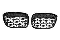 BMW X3 G01 2018– Nierengrilles Diamond Black (2018-2021, zwarte omlijsting) foto 5