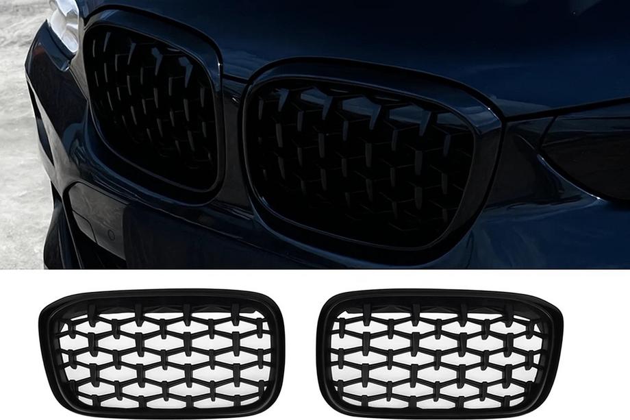 BMW X3 G01 2018– Nierengrilles Diamond Black (2018-2021, zwarte omlijsting) Image