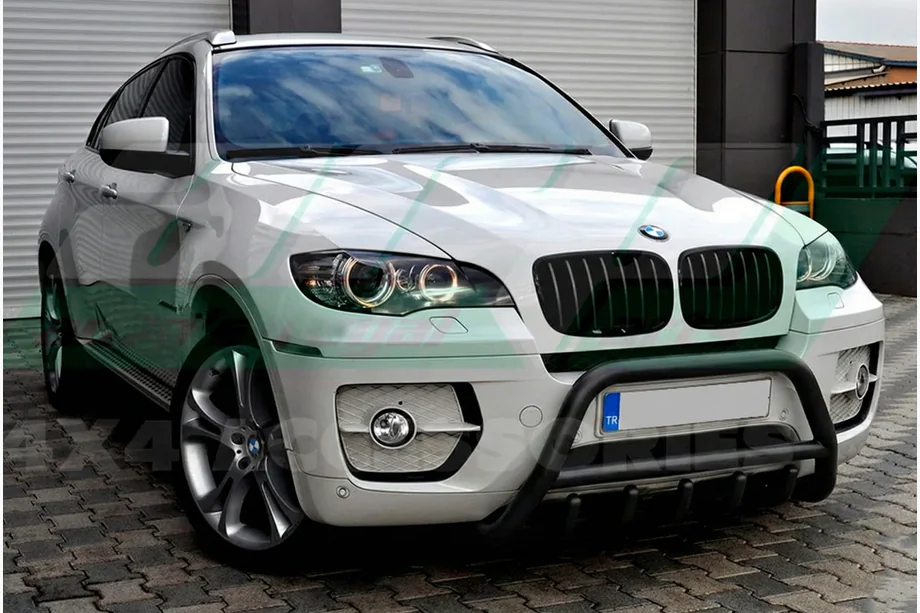 BMW X5 E70 2007–2013 Bullbar WT003 Black (RVS) Image