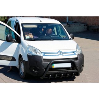 Bullbar WT004 Black (RVS) Citroen Berlingo 2008–2018 foto 3
