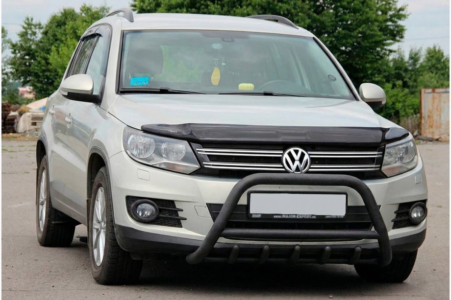 Volkswagen Tiguan 2007–2016 Bullbar WT003 Black (RVS) Image