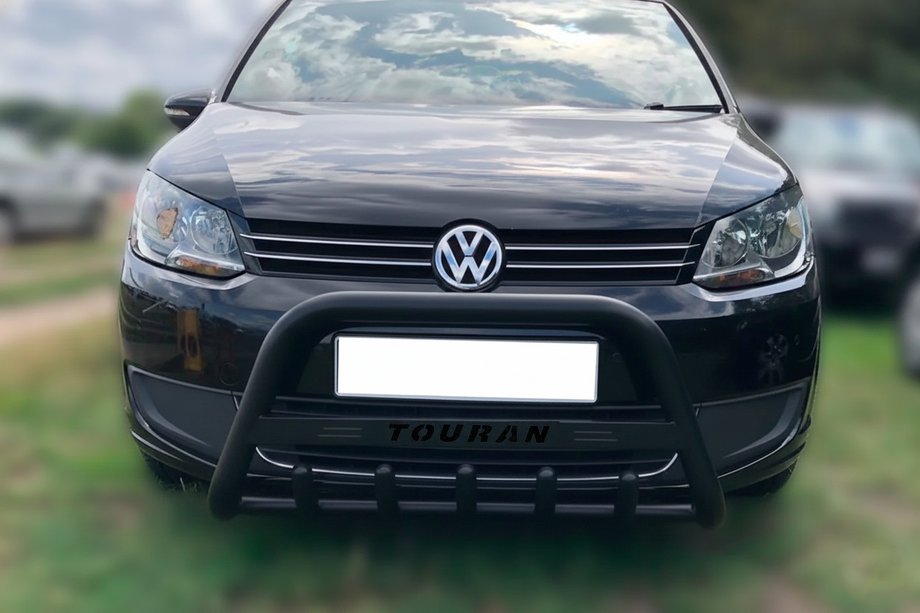 Volkswagen Touran 2003–2010 Bullbar WT004 Black (RVS) Image
