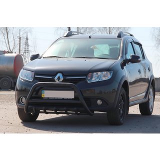 Bullbar WT003 Black (RVS) Dacia Sandero 2013–2020 foto 1