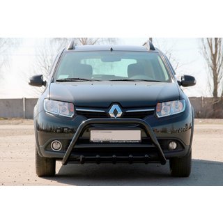 Bullbar WT003 Black (RVS) Dacia Sandero 2013–2020 foto 2
