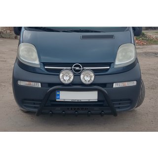 Bullbar WT004 Black (RVS) Opel Vivaro 2001–2015 foto 1