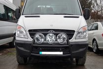 Mercedes Sprinter W906 2006–2018 Hoge bullbar WT018 Black (RVS) foto 2