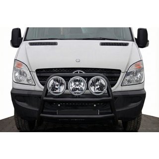 Hoge bullbar WT018 Black (RVS) foto 1