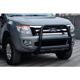 Voorbescherming WT018 Black (RVS) Ford Ranger 2011–2022 foto 1