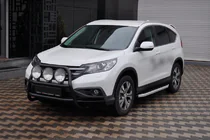 Honda CRV 2012–2016 Voorbescherming WT018 Black (RVS) foto 3