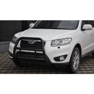 Bullbar WT018 Black (RVS) Hyundai Santa Fe 2 2006–2012 foto 1