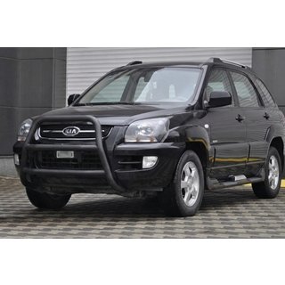 Bullbar WT018 Black (RVS) Kia Sportage 2004–2010 foto 1
