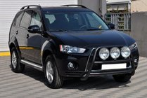 Mitsubishi Outlander 2006–2012 Bullbar WT018 Black (RVS) foto 3