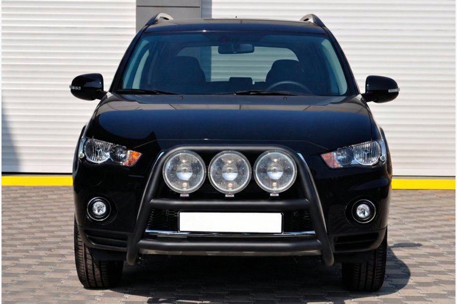Mitsubishi Outlander 2006–2012 Bullbar WT018 Black (RVS) Image
