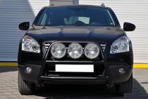 Nissan Qashqai 2010–2014 Bullbar WT018 Black (RVS) foto 1