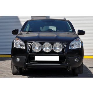 Bullbar WT018 Black (RVS) Nissan Qashqai 2010–2014 foto 1