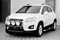 Chevrolet Trax 2012–2023 RVS frontbeugel WT018 Black (RVS) foto 4