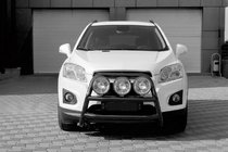 Chevrolet Trax 2012–2023 RVS frontbeugel WT018 Black (RVS) foto 2