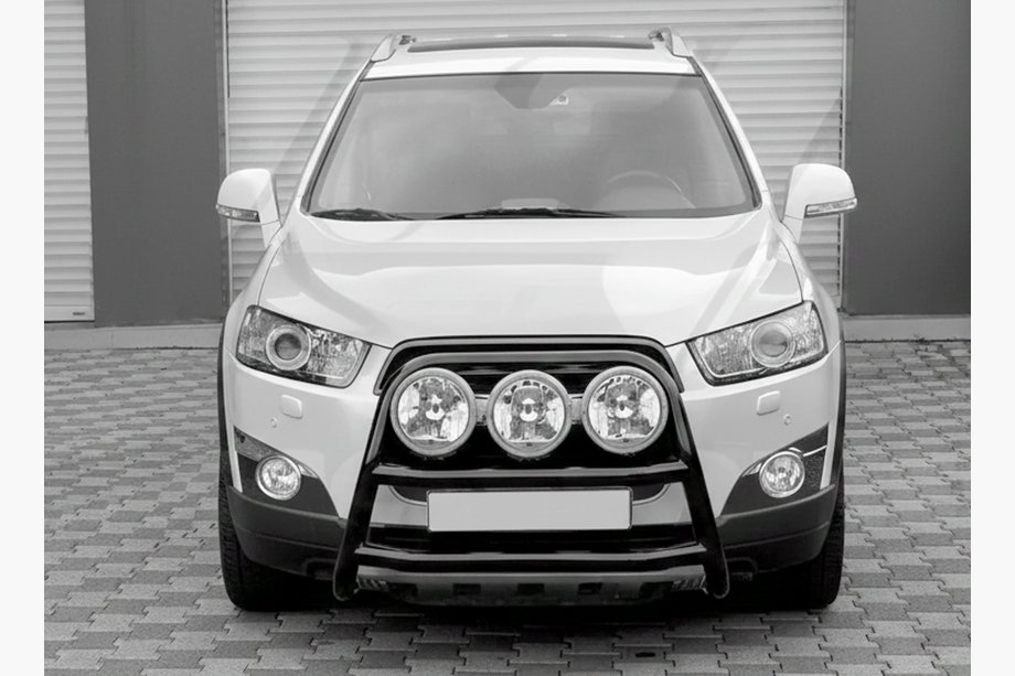 Chevrolet Trax 2012–2023 RVS frontbeugel WT018 Black (RVS) Image