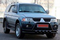Mitsubishi Pajero Sport 1996–2007 Voorbullbar ST015WT Black (roestvrij staal) foto 3