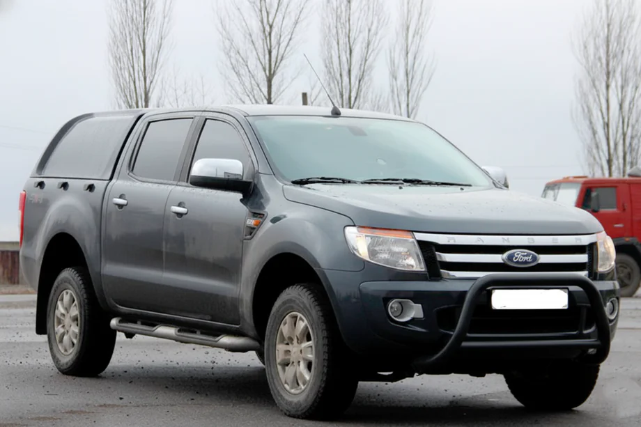 Ford Ranger 2011–2022 RVS frontbeugel WT022 Black (roestvrij staal) Foto 2