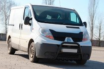 Opel Vivaro 2001–2015 Bullbar QT-Spec Black (RVS) foto 2