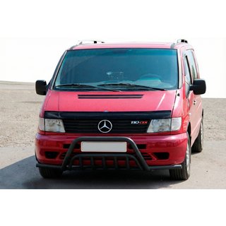 Bullbar met zijbeugels WT002 Plus Black (RVS) Mercedes Vito W638 1996–2003 foto 1