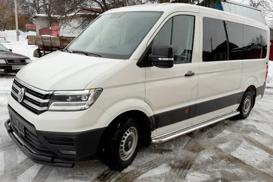 Volkswagen Crafter 2016– Frontbeschermbeugel ST085 Black (RVS) Image