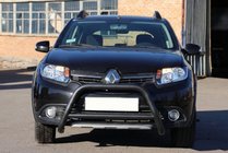 Dacia Sandero 2013–2020 Voorbumperbeugel WT006 Black (RVS) foto 2