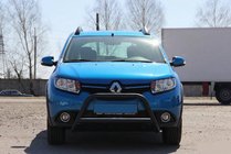 Renault Sandero 2013–2022 Voorbumperbeugel WT006 Black (RVS) foto 1