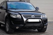 Volkswagen Touareg 2002–2010 Bullbar WT005 Colt Black (RVS) foto 2