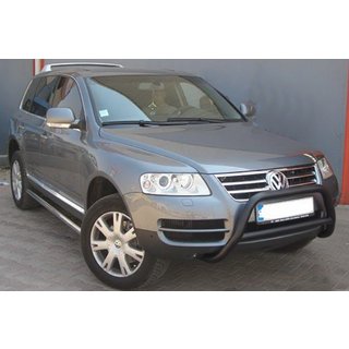 Bullbar WT005 Colt Black (RVS) Volkswagen Touareg 2002–2010 foto 1