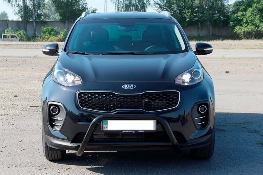 Kia Sportage 2015–2021 Bullbar WT006 Black (RVS) Image