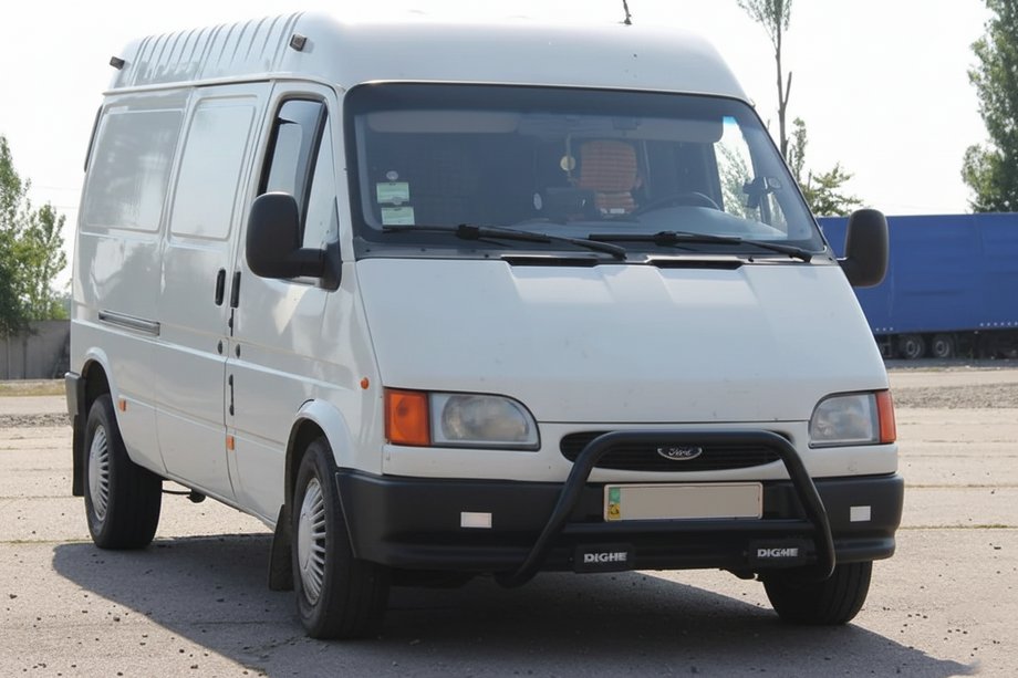 Ford Transit 1991–2000 Bullbar WT006 Black (RVS) Image