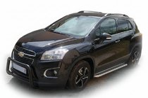 Chevrolet Trax 2012–2023 Frontbeugel WT005 Black (RVS) foto 1
