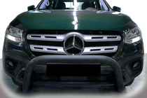 Mercedes X-klasse 2017–2020 Voorbullbar WT005 Black (RVS, 60 mm) foto 1