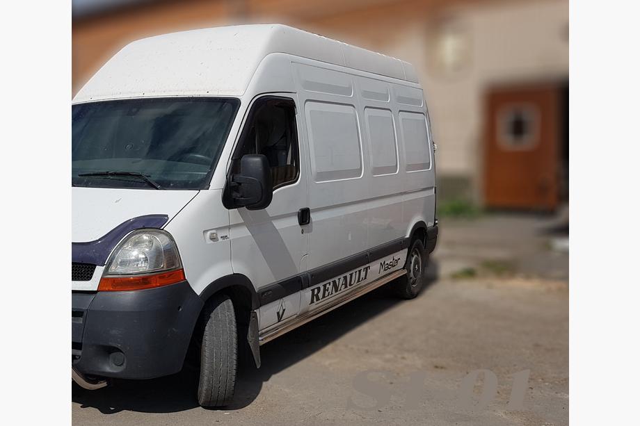 Renault Master 1998–2010 Sidebars (2 stuks, RVS) Korte wielbasis Foto 2