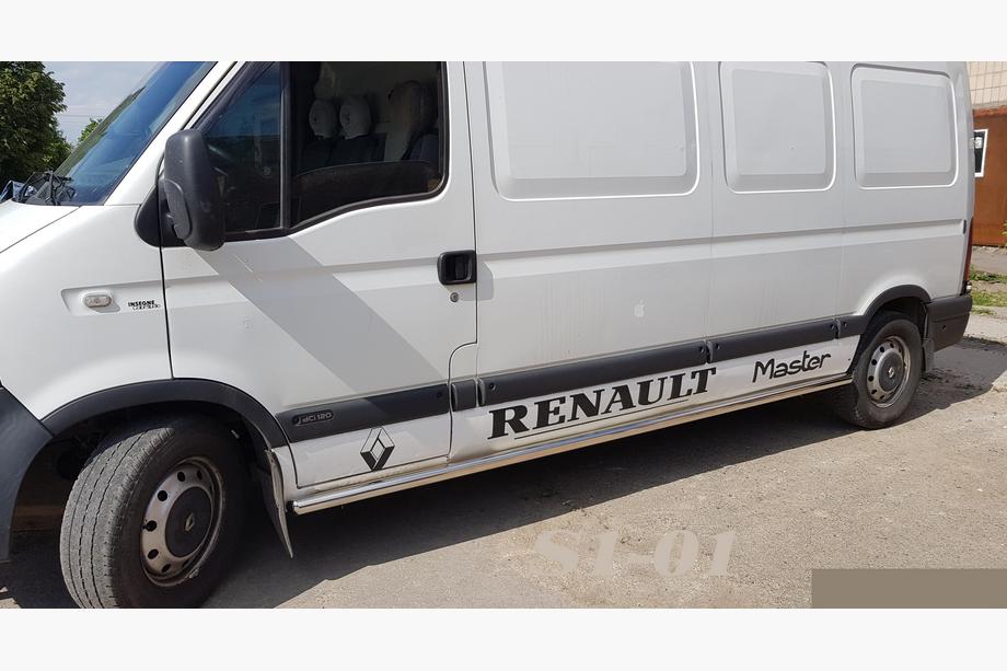 Renault Master 1998–2010 Sidebars (2 stuks, RVS) Lange wielbasis Image