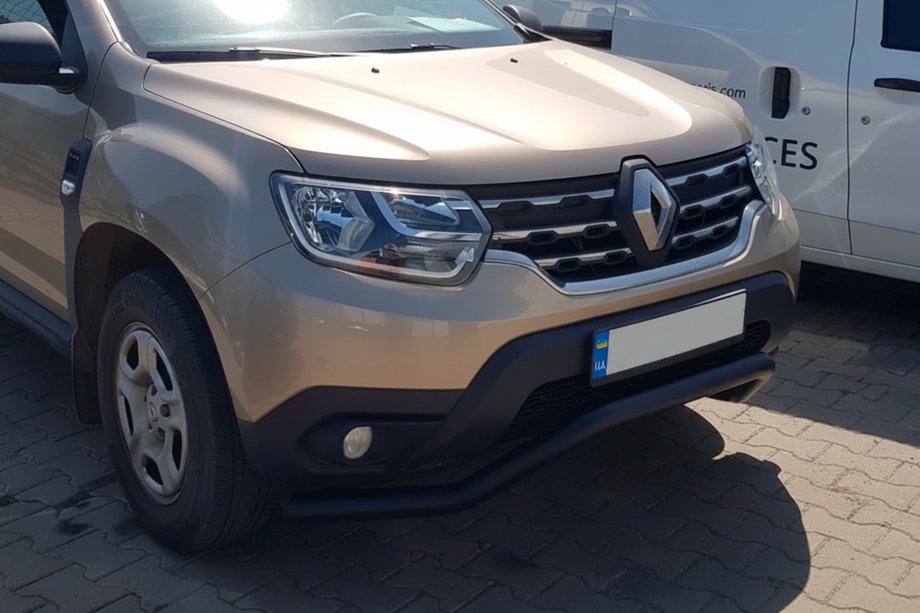 Dacia Duster 2018–2024 Voor bullbar WT008 Black (RVS) Foto 4