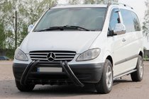 Mercedes Vito W639 2004–2014 Kelebek WT011 Black bullbar (RVS) foto 3