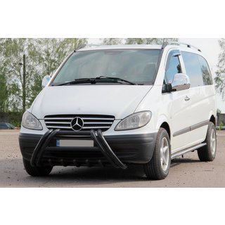Kelebek WT011 Black bullbar (RVS) Mercedes Vito W639 2004–2014 foto 3