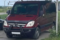 Mercedes Sprinter W906 2006–2018 Bullbar F1-01M Black (2006-2013, roestvrij staal) foto 1