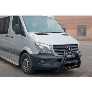Bullbar F1-01 Black (2013-2018, roestvrij staal) foto 1