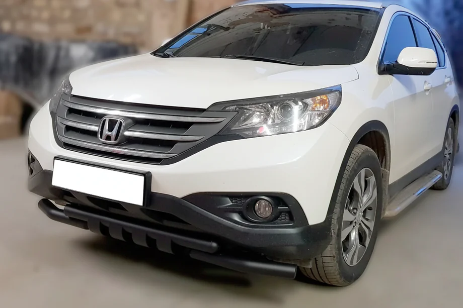 Honda CRV 2012–2016 Frontbeschermbeugel Shark Black (RVS) Image