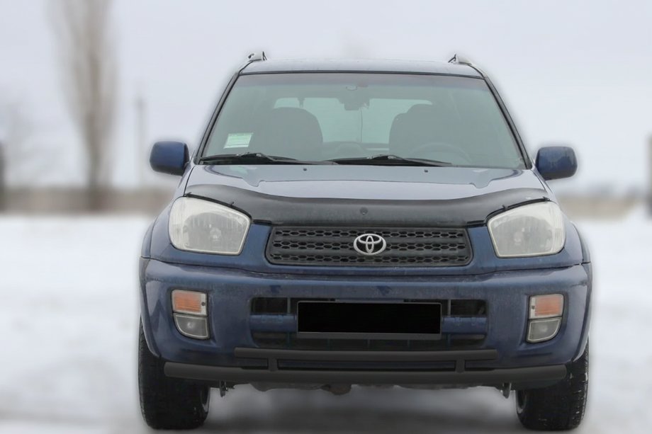 Toyota Rav 4 2001–2005 Bullbar voorzijde ST014-1 Black (RVS) Image