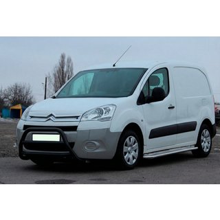 Bullbar WT022 Black (RVS) Peugeot Partner Tepee 2008–2018 foto 2