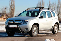 Renault Duster 2008–2017 Bullbar WT022 Black (roestvrij staal) foto 1
