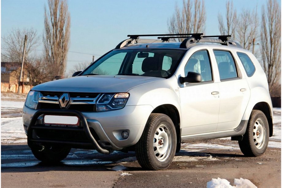 Dacia Duster 2008–2018 Bullbar WT022 Black (roestvrij staal) Image